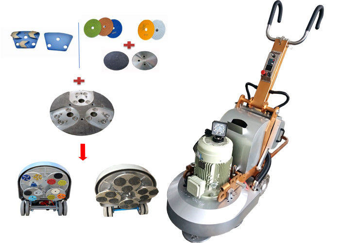 Planetary System Concrete Floor Grinder / Polisher with 650MM Work Width