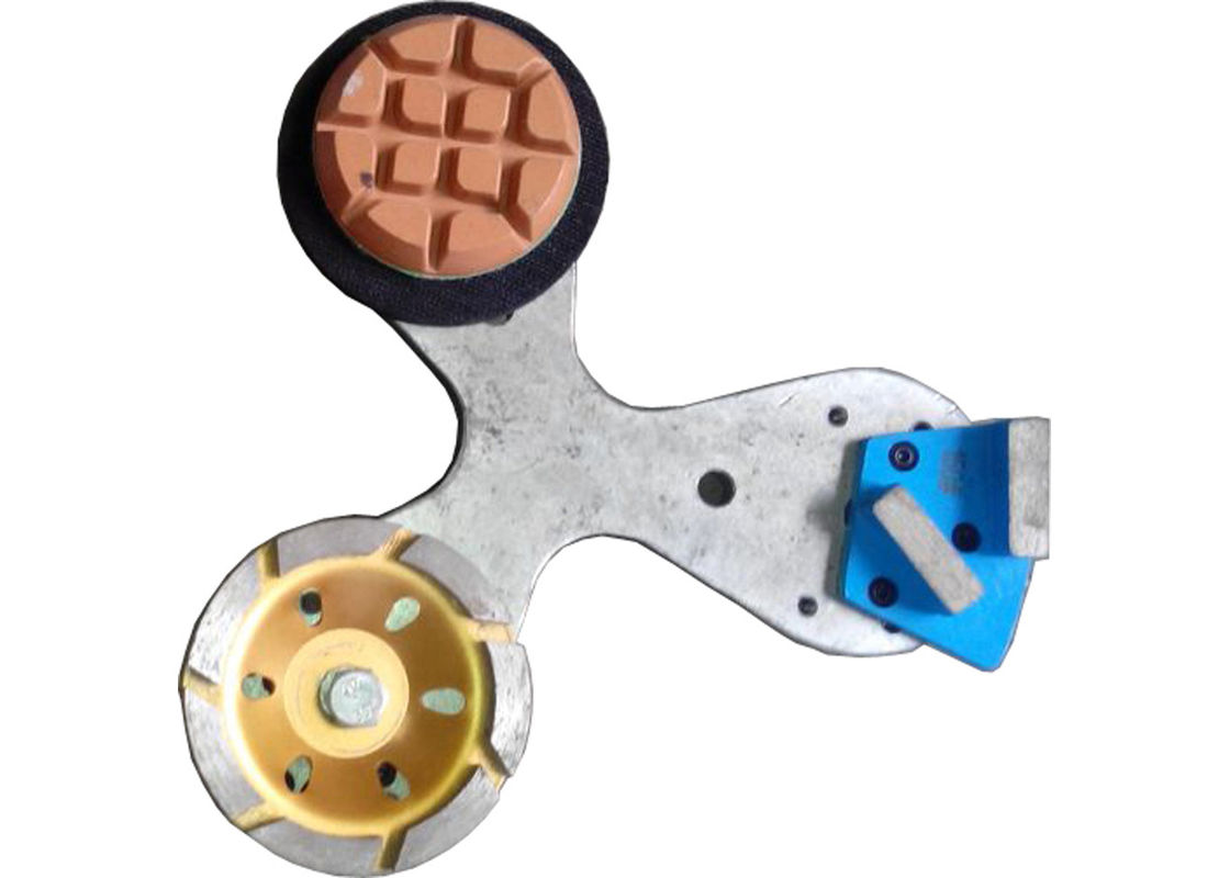 Single Phase Marble Stone Floor Polisher Machine With Magnetic Discs / 6 Heads