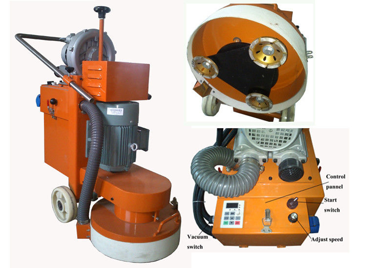 1500 RPM Concrete Floor Grinder 220V / 380V Epoxy Ground Grinding Machine